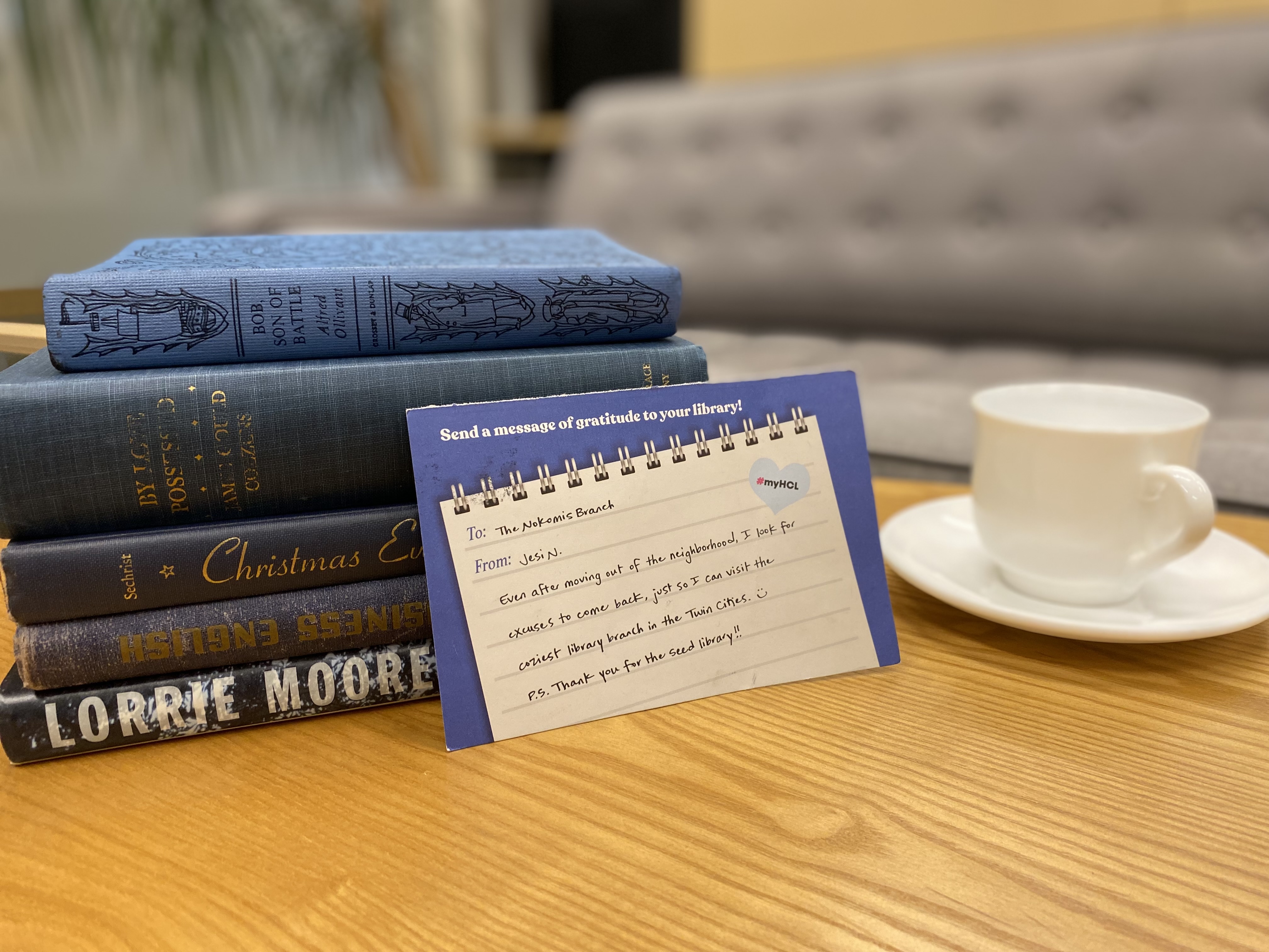 Hundreds of messages of library love and appreciation were received ...