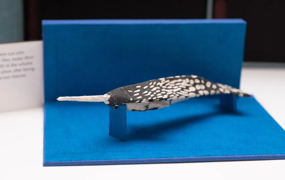 Detail of "The Natural History Museum #2: Hall of Ocean Life" by Cathy Durso