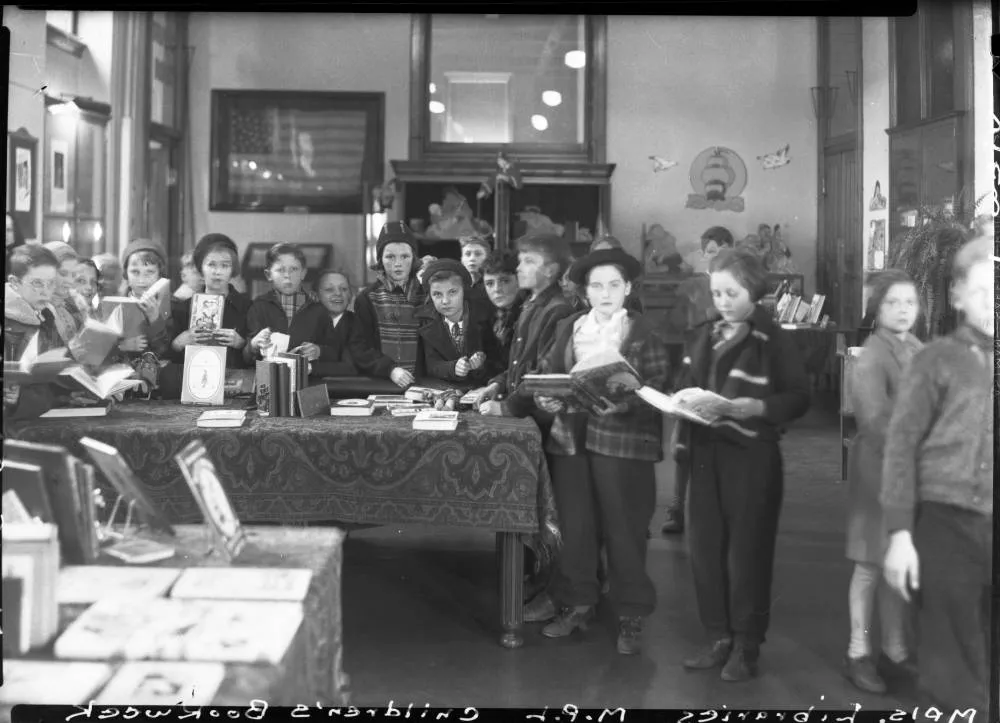 Book Week at the Main Library, 1936