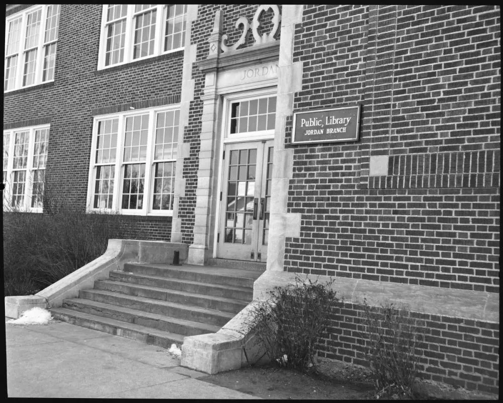 Jordan Branch Library, Jordan Jr. High, 1954