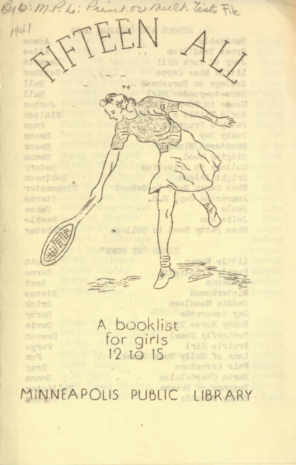 book list for girls