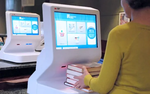 Library checkout machine