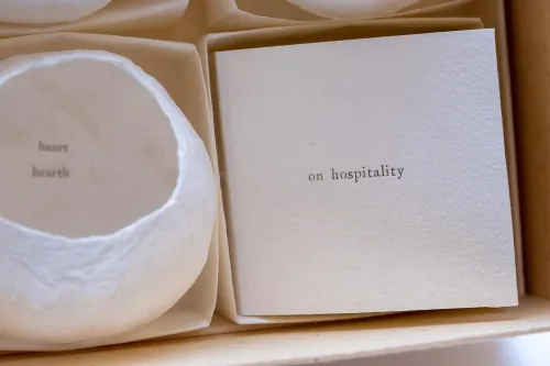 Detail of "On Hospitality" by Regula Russelle