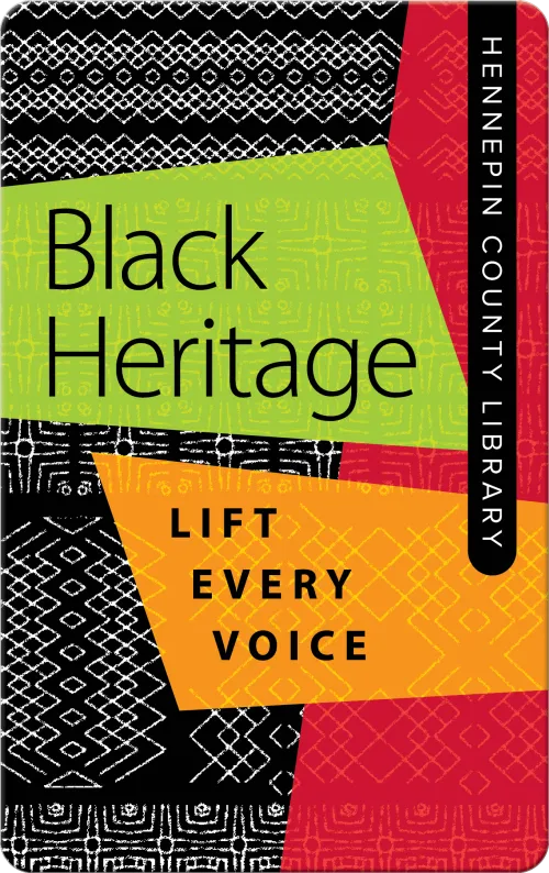Black Heritage library card design