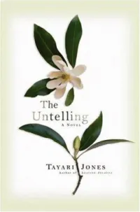 The Untelling by Tayari Jones book cover