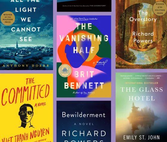 Collage of book covers by 2021-22 Pen Pals season author guests