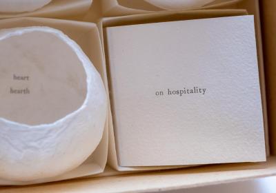 Detail of "On Hospitality" by Regula Russelle