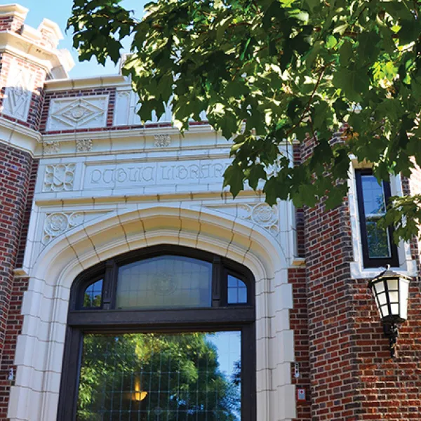 Exterior of Hosmer Library