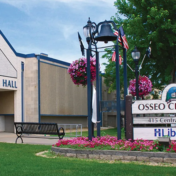Exterior of Osseo Library